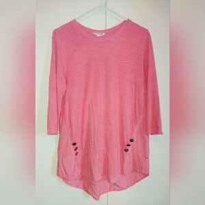 Neon Buddha pink womens top tunic size small